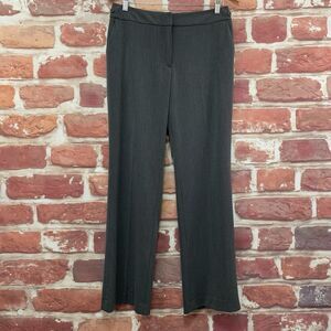 Anne Klein Pants Women's Size 8 Gray Career Office Work Boot Cut Trousers